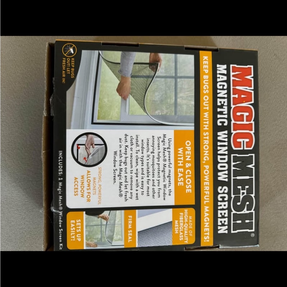 Magic Mesh Magnetic Window Screen - Picture 2 of 3